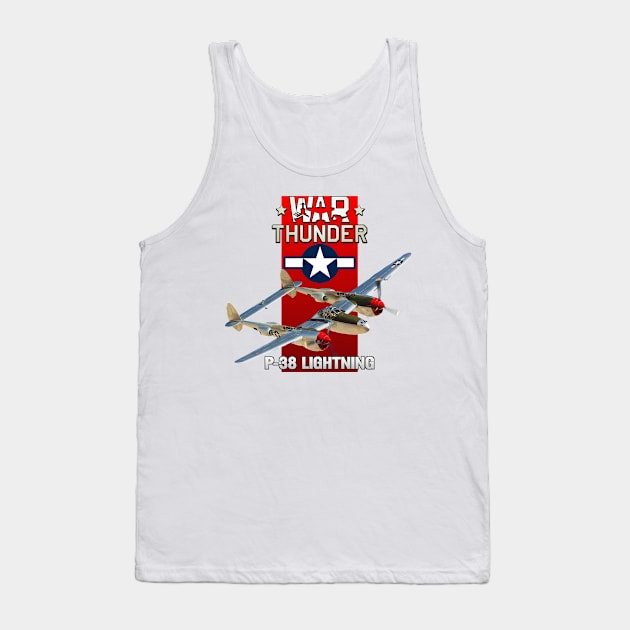 P-38 Lightning Tank Top by MilMerchant